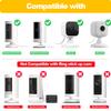 2 Pack Ring Indoor Cam Adhesive Wall Mount Bracket,Strong VHB Stick On,No Drilling Camera Mount for Ring,Two Ways Installation with Tape and Screws view 2