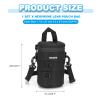 PATIKIL Lens Pouch Case, 4.5" ID x 8.3" H Shockproof Camera Lens Case Bag Thick Protective Neoprene Lens Protective Bag for Nikon DSLR Camera Lens, Black view 2