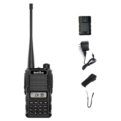 BelFone Two Way Radio Rechargeable,9 Squelch Level Walkie Talkie for Adults,Loud Volume, 2800mAh Long Range Walkie Talkie,10 Days Standby,Intelligent Power Saving,CTCSS/CDCSS,VOX,Flashlight(1Pack)