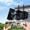 ZUMIMALLSolar Security Cameras Wireless Outdoor with 360 PTZ,2K Cameras for Home Security, Outdoor/Indoor Camera Battery Powered, 2.4G WiFi, Magnetic Mount view 2