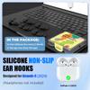 5 Pairs for AirPods 4 Ear Hooks Cover, Sport Anti Slip AirPod 4 Ear Tips Cover Soft Silicone Air Pod 4 Accessories Compatible with Apple Air Pods 4th Generation [NOT Fit in Case] - Black view 2