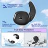 5 Pairs for AirPods 4 Ear Hooks Cover, Sport Anti Slip AirPod 4 Ear Tips Cover Soft Silicone Air Pod 4 Accessories Compatible with Apple Air Pods 4th Generation [NOT Fit in Case] - Black view 4