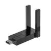 WiFi Adapter for Desktop PC, Wireless Adapter Wide-Coverage Dual Band 2.4GHz 400Mbps and 5GHz 867Mbps, USB 2.0, Dual High Gain Antenna, Supports Windows 10/11, Plug and Play 1300Mbps view 1