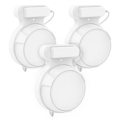 Bangcheer Wall Mount Bracket for TP-Link Deco BE23/BE25/BE3600/BE5000 Mesh WiFi 7 System Network and Power Cord Management Space-Saving TP-Link WiFi 7 Router Wall Mount Bracket (White-3Pack,White)