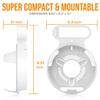 Bangcheer Wall Mount Bracket for TP-Link Deco BE23/BE25/BE3600/BE5000 Mesh WiFi 7 System Network and Power Cord Management Space-Saving TP-Link WiFi 7 Router Wall Mount Bracket (White-1Pack,White) view 2