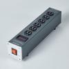 Pailvens AC Power Filter Power Conditioner with Display, 4 Ways Power Socket, Line Conditioner Power Purifier, Power Conditioner Audio Suitable for HiFi CD Player, TV, Grey view 1