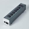 Pailvens AC Power Filter Power Conditioner with Display, 4 Ways Power Socket, Line Conditioner Power Purifier, Power Conditioner Audio Suitable for HiFi CD Player, TV, Grey view 2