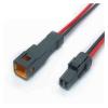 Chunsu 2 Pin Car JST Electronic Connector 02R-JWPK-VKLE-S Auto 02T Black Special Version Plug Female Male Waterproof Wiring Harness(2P Male,5 Pcs) view 2