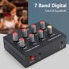EQ-7 Car Audio Headset Amplifier 7-Band EQ Equalizer 2 Channel Audio Mixer Equalizer Digital Sound Equalizer/2442 view 3