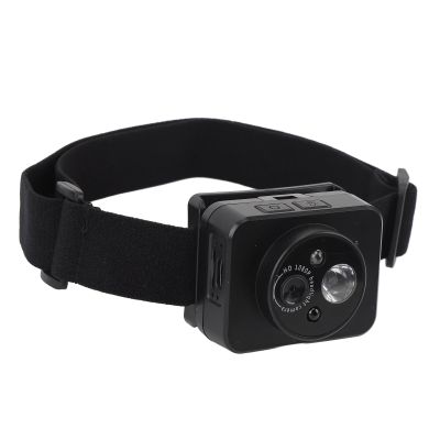 Jectse 1080P Action Camera with 45 Degree Adjustable LED Headlamp, Head Mounted Wearable Body Video Camera, Motion Sensor, Hand Gesture Control for Camping, Recording Moments, H.264