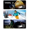 Jectse 1080P Action Camera with 45 Degree Adjustable LED Headlamp, Head Mounted Wearable Body Video Camera, Motion Sensor, Hand Gesture Control for Camping, Recording Moments, H.264 view 4