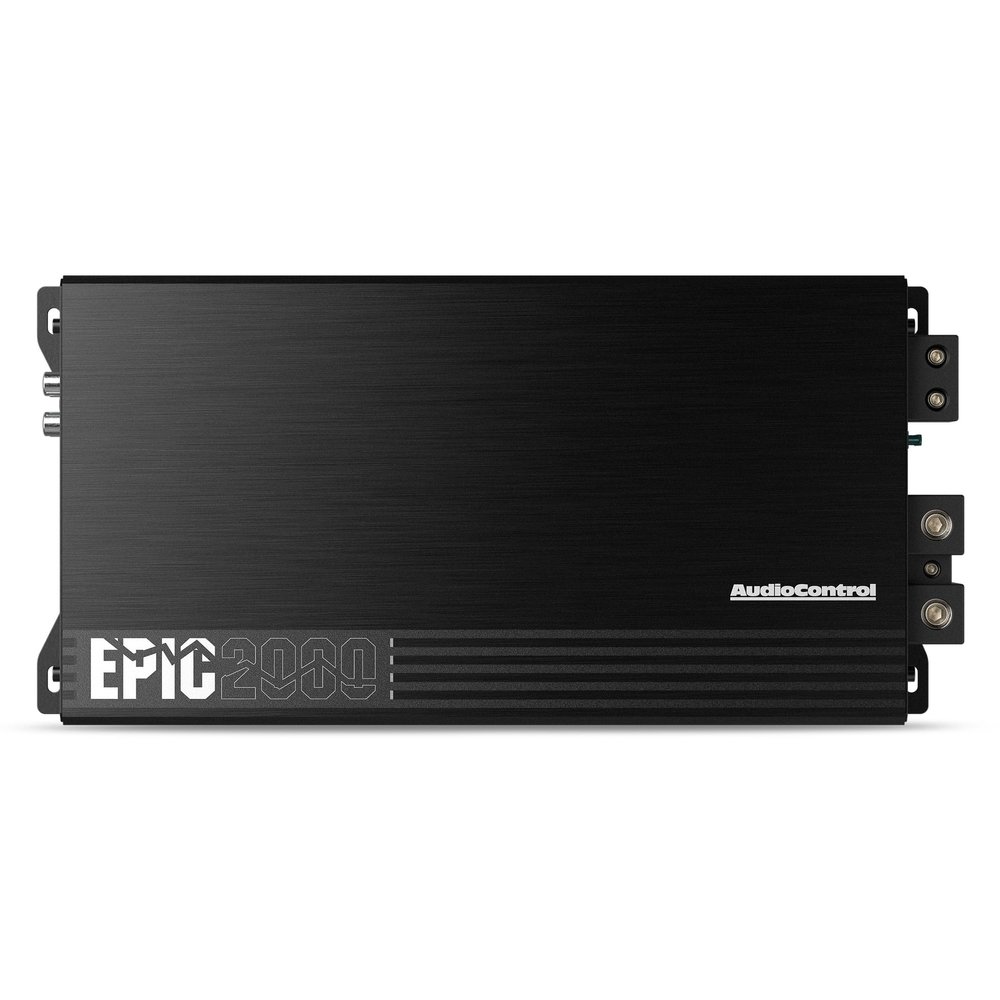 AudioControl EPIC2000 Epic Series 2000 Watt RMS 1-Channel Monoblock Car Audio Subwoofer Amplifier, Class D, Epic Boost, Subsonic & Low Pass Filter, Remote Bass Knob, Epicenter Link