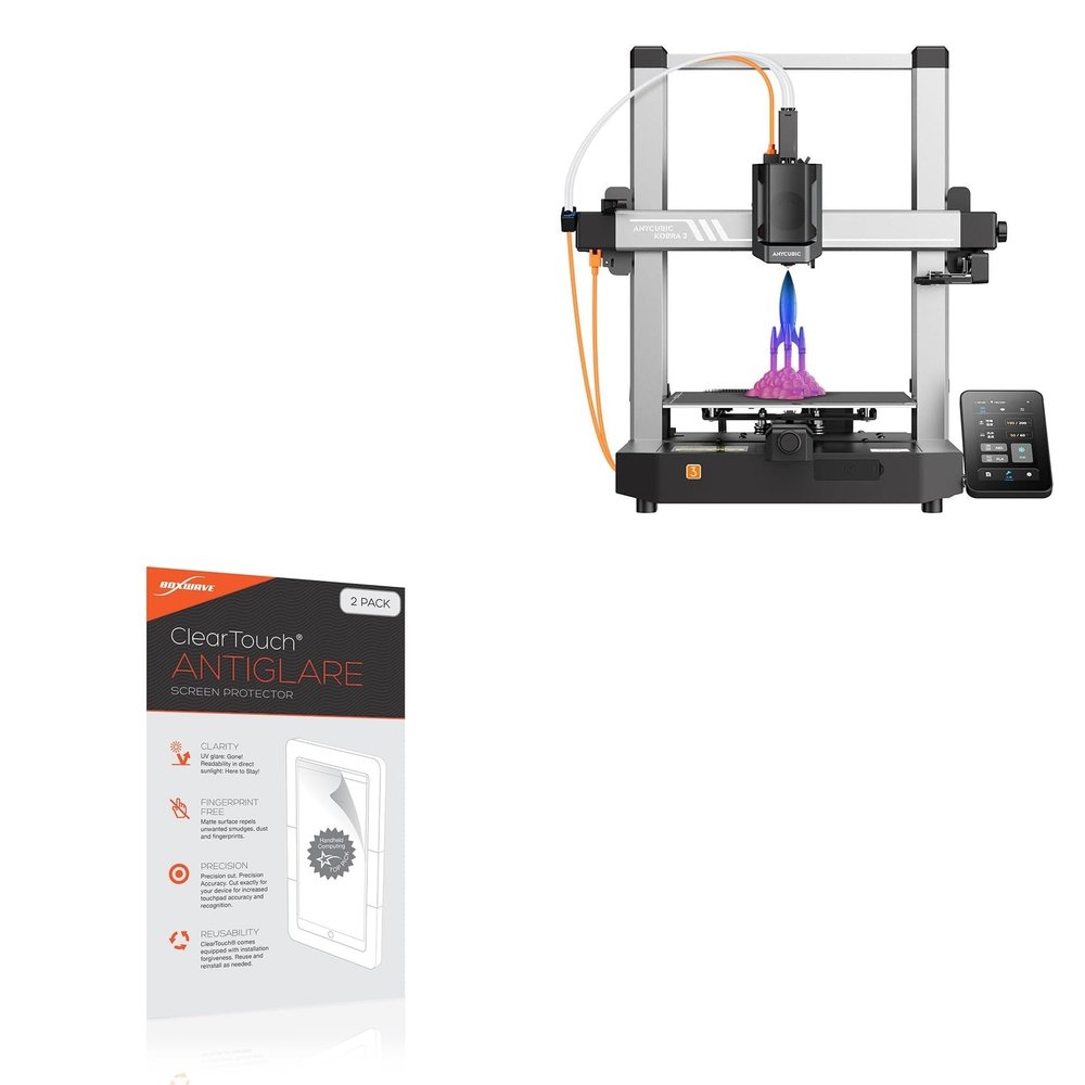 BoxWave Screen Protector Compatible with Anycubic Kobra 3 - ClearTouch Anti-Glare (2-Pack), Anti-Fingerprint Matte Film Skin
