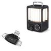 BoxWave Smart Gadget Compatible with Flextail LED Vila Lantern - AllReader SD Card Reader, microSD Card Reader SD Compact USB - Jet Black view 1