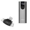 BoxWave Smart Gadget Compatible with Cycplus A8 - AllReader SD Card Reader, microSD Card Reader SD Compact USB - Jet Black view 1