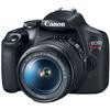 Canon EOS Rebel T7 DSLR Camera w/Canon EF-S 18-55mm f/3.5-5.6 is II and Canon EF 75-300mm f/4-5.6 III Lens + LED Video Light + Camera Case + 64GB Memory (16pc Bundle) (Renewed) view 2