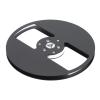 7 inch 1/4 Empty Take Up Reel to Reel Hub, 1/4 7 Inch Nab Aluminum Metal Reel Audio Tape 2 Holes Empty Tape Reel for Recording Open Reel Takeup Reel Machine (Black) view 1