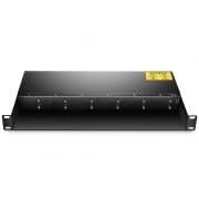 12 Slots Mini Media Converter Chassis, 1U Rack Mount, Dual AC Power, Dual Power | AC 220V | 1U | Suitable for Mini Media Converter
