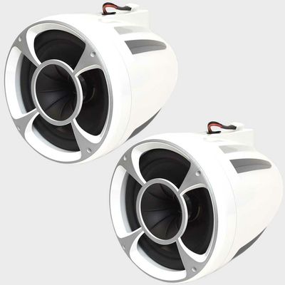 Malibu Boat Wakeboard Tower Speakers 6352037.1-WHT | REV8 White (Pair)