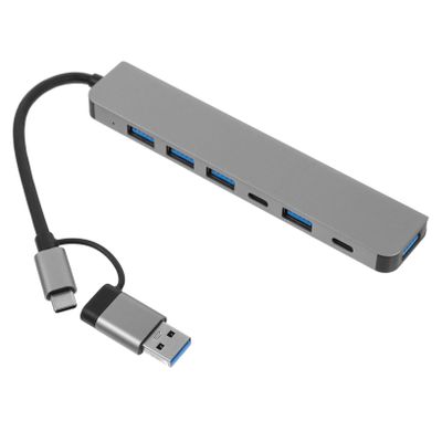 HOMSFOU USB Hub Expander for Laptops Multi-Ports Splitter with Type-c Compatibility Fast Data Transfer User-Friendly Design Versatile USB Connection for Use