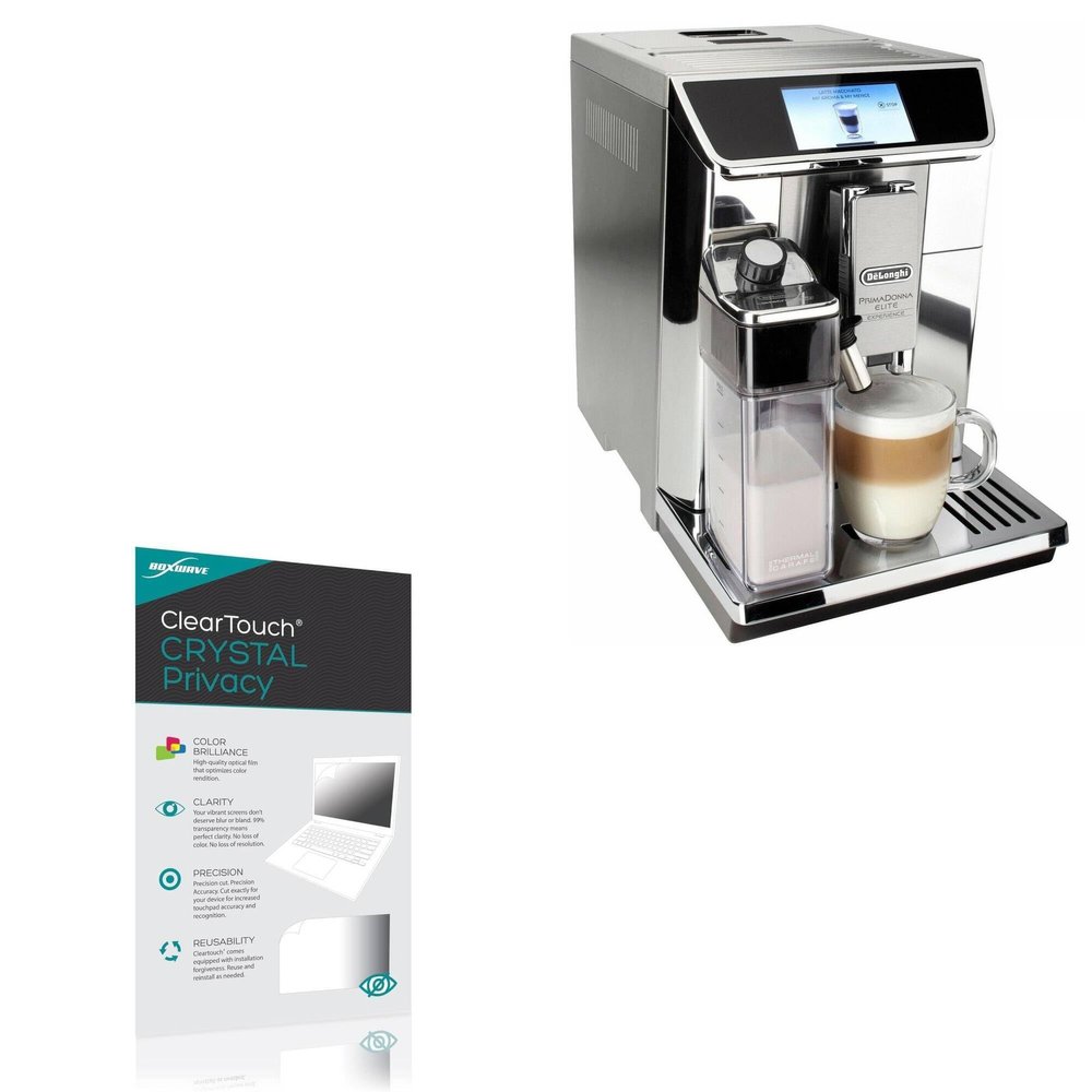 BoxWave Screen Protector Compatible with DeLonghi Primadonna Elite - ClearTouch Crystal Privacy (2-Pack), Privacy Screen Protector Flexible Film Clear