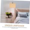 Garneck Bamboo Lamp Shades Hanging Lamp Cover Ceiling Light Woven Lampshade Home Decor for Living Room view 4