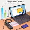 USBGear 7 Port USB Hub 3.2 Gen 2  10Gbps Charging Hub with Individual On/Off USB Ports for Laptop, PC, Desktop, 12V/4A Power Adapter with Type-A to Type-B Cable (3ft), Computer Accessories view 2