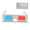 HOMSFOU 50pcs Stereoscopic Glasses Anaglyph Movie Glasses Red Blue for Camping Traveling Cinema view 2