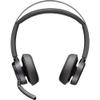 Poly 5X Voyager Focus 2 UC Stereo Bluetooth Headset (Microsoft Teams Certified) (77Y87AA) with Travel Pouch Bundle Including: Goby Labs Headphone Cleaner, Fiber Cloth view 4