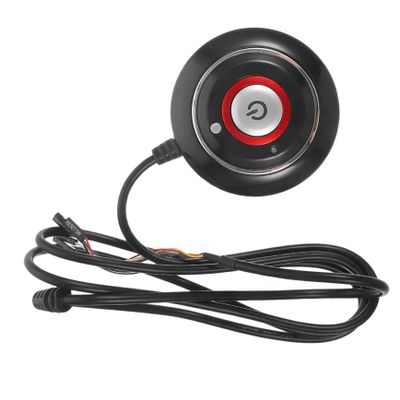 HOMSFOU Computer Power Reset Switch Button Reset Button for Home/Office/Cafe Pc Accessory Anti-Theft Slot Baffle