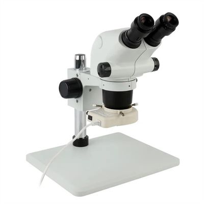 Microscope 6.5X-65X 3.25X-130X Zoom Stereo Microscope Binocular Microscope + 0.5X 2.0X 1X Auxiliary Lens Suitable for LAB Phone PCB Soldering(6.5X-65X)