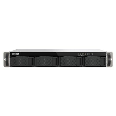 QNAP TS-433eU Compact 1U Short-Depth rackmount 2.5GbE NAS, Affordable Edge Storage with NPU Acceleration (Diskless)