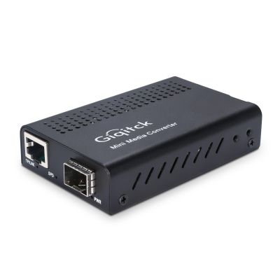 10G MINI Media Coverter, 10 Gigabit Fiber to 10Gb Copper UTP Media Converter, Mini Unmanaged 1x 100M/1G/2.5G/5G/10GBase-T RJ45 to 1x 10GBase-X SFP+ Slot 10Gigabit Ethernet Media Converter - 1pc