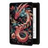 Case for 6" Kindle Paperwhite (10th Generation, 2018 Release) PU Leather Cover with Auto Sleep Wake for Kindle Paperwhite 4 10th Gen, Pink Dragon view 1