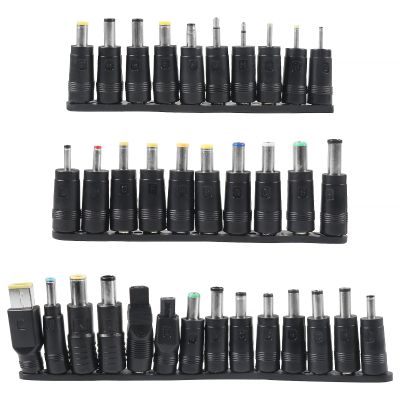 34PCS DC Connectors Plug Kit Universal DC Plug Connectors 5.5mm x 2.1mm Connectors Kit for Laptop