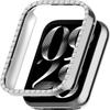 Bling Case for Xiaomi Smart Band 9 Pro, Hard Bumper Case with Crystal Diamonds, Shockproof Women Protective Cover for Xiaomi Mi Band 9 Pro, without Screen Protector (Silver) view 1