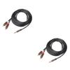 NPQPNAFC 2pcs 3 Audio Line Double Interface Audio Cable Adapter Smartphone Audio Male Cord Audio Tablet Cable Sensor view 1