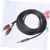 NPQPNAFC 2pcs 3 Audio Line Double Interface Audio Cable Adapter Smartphone Audio Male Cord Audio Tablet Cable Sensor view 4