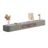 Bubinblau Floating TV Stand, Wall-Mounted TV Cabinet, Floating Shelves with Drawers and Door, Media Console Shelves, for Living Room Storage,Gray,160cm view 1