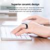 ASHATA Ceramic NFC RINGg, Smart RINGg for Access Control Elevators Attendance Systems Business Card Writing, Wearable Smart RingG, Fasion RingG for Men or Women view 2