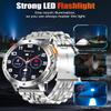 PODOEIL Military Smart Watches for Men with Bluetooth Call, 1.43" AMOLED Waterproof Smartwatch with Flashlight, 111 Sport Modes, 530mAh Heart Rate/SpO2/Sleep Monitor Fitness Tracker for Android iOS view 4