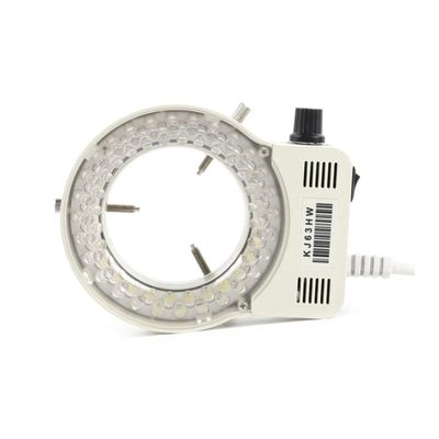 Lab Microscope Accessories 56 LED Adjustable Ring Light Microscope Accessories Illuminator Lamp for Stereo Microscope(56pcs White)