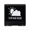 2.42inch OLED Display Module - 128x64 Resolution, SPI/I2C Communication, Compatible with Raspberry Pi, Arduino, SSD1309 Driver Chip with Metal Case (White) view 1