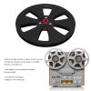 1/4 7 Inch Empty Tape Reel, Aluminum Alloy Open Reel Audio Tape Empty Reel Recording Takeup Reel for TEAC for Studer, 6 Holes (Black) view 3