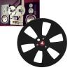 1/4 7 Inch Empty Tape Reel, Aluminum Alloy Open Reel Audio Tape Empty Reel Recording Takeup Reel for TEAC for Studer, 6 Holes (Black) view 4