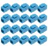 MECCANIXITY 20 Pack RJ45 Ethernet Coupler, Female to Female Cat6 Coupler Ethernet Extension Adapter Network Connector for Cat6/Cat5e/Cat5,Blue view 1