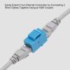 MECCANIXITY 20 Pack RJ45 Ethernet Coupler, Female to Female Cat6 Coupler Ethernet Extension Adapter Network Connector for Cat6/Cat5e/Cat5,Blue view 3