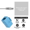 MECCANIXITY 20 Pack RJ45 Ethernet Coupler, Female to Female Cat6 Coupler Ethernet Extension Adapter Network Connector for Cat6/Cat5e/Cat5,Blue view 4