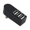 Hoement 2pcs Compact Portable USB Splitter Hub High- Lightweight Data Expander for Laptops and Desktops Compatible and Black view 2