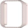 Bling Case for Xiaomi Smart Band 8 Pro, Hard Bumper Case with Crystal Diamonds, Shockproof Women Protective Cover for Xiaomi Mi Band 8 Pro, without Screen Protector (Pink) view 2